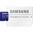 SAMSUNG Tarjeta Pro Plus 512GB Microsdxc Uhs-i MB-MD512KA