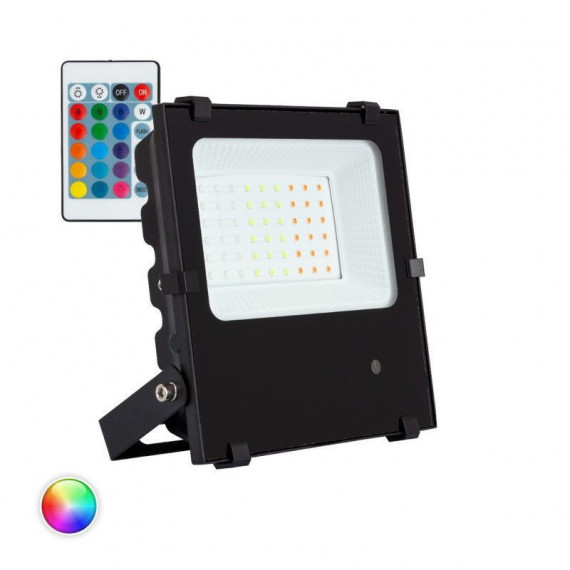Foco Proyector Led 30W IP66 Rgb con Mando a Distancia