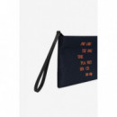 ECRU Neceseres Bolso de Mano Ecoalf New Lupita Deep Navy