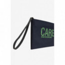 ECRU Neceseres Bolso de Mano Ecoalf New Lupita Navy