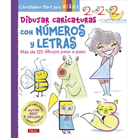 Dibujar Caricaturas con Numeros y Letras