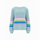 SUGARHILL BRIGHTON Jerséis y Sudaderas Jersey Sugarhill Essie Aqua Block Stripes