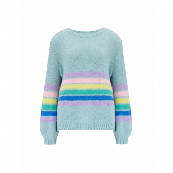SUGARHILL BRIGHTON Jerséis y Sudaderas Jersey Sugarhill Essie Aqua Block Stripes