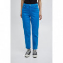 Vaqueros Mujer Pantalones ICHI Cenny Raven Blue