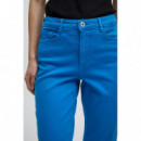 Vaqueros Mujer Pantalones ICHI Cenny Raven Blue