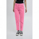 Vaqueros Mujer Pantalones ICHI Cenny Raven Super Pink