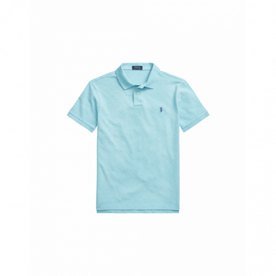 POLO RALPH LAUREN Polos Polo de Hombre de Piqué Ralph Lauren Slim Fit Watchhill Blue Heather