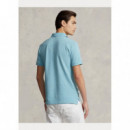 POLO RALPH LAUREN Polos Polo de Hombre de Piqué Ralph Lauren Slim Fit Watchhill Blue Heather