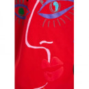 Vestido Camiseta con Ilustración Cara-arty DESIGUAL