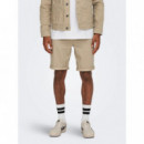 Bermudas ONLY&SONS Regular Ply Twill Chinchilla