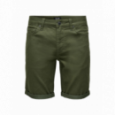 Bermudas ONLY&SONS Regular Ply Twill Dark Olive