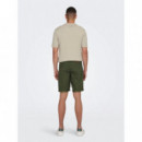 Bermudas ONLY&SONS Regular Ply Twill Dark Olive