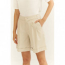 Pantalones Pantalón Corto MUS&BOMBON Race Beige