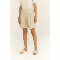 Pantalones Pantalón Corto MUS&BOMBON Race Beige