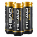 Pack de 3 Botes de Bolas HEAD PADEL Pro S