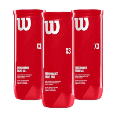 Pack de 3 Botes de Bolas WILSON PADEL X3