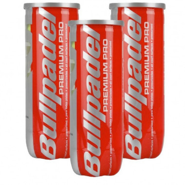 Pack de 3 Botes de Bolas BULLPADEL Premium Pro