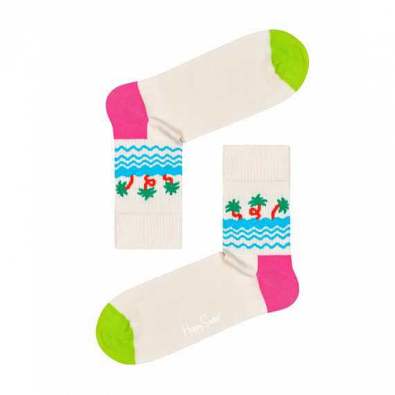 Calcetines HAPPY SOCKS White Palm Beach - Guanxe Atlantic Marketplace