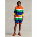 POLO RALPH LAUREN Pantalones Pantalón Ralph Lauren Corto de Felpa con Rayas