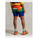 POLO RALPH LAUREN Pantalones Pantalón Ralph Lauren Corto de Felpa con Rayas