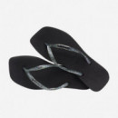 Chanclas Square Logo Metallic - HAVAIANAS