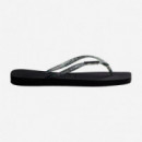 Chanclas Square Logo Metallic - HAVAIANAS