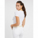 Camiseta Logotipo Bordado Frontal de GUESS