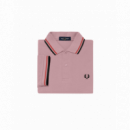 Polos Polo FRED PERRY M3600 Rosa Tiza Rojo Lavado Negro