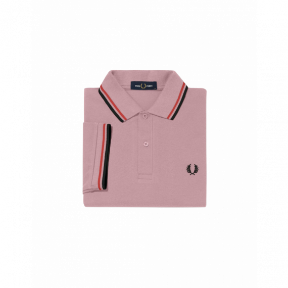 Polos Polo FRED PERRY M3600 Rosa Tiza Rojo Lavado Negro