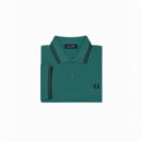 Polos Polo FRED PERRY M3600 Verde Menta Intenso Negro