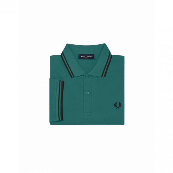 Polos Polo FRED PERRY M3600 Verde Menta Intenso Negro