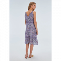 Vestido Mujer Vaporoso y Floral Lila PAZ TORRAS