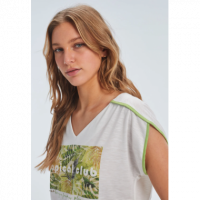 Camiseta de Manga Corta Estampada Mujer PAZ TORRAS