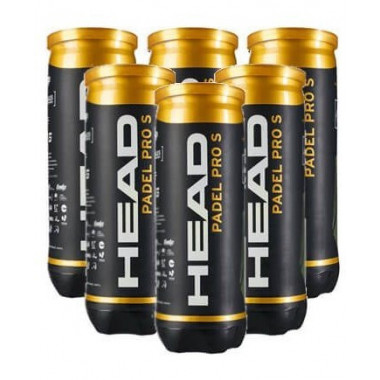 Pack de 6 Botes de Bolas HEAD PADEL Pro S