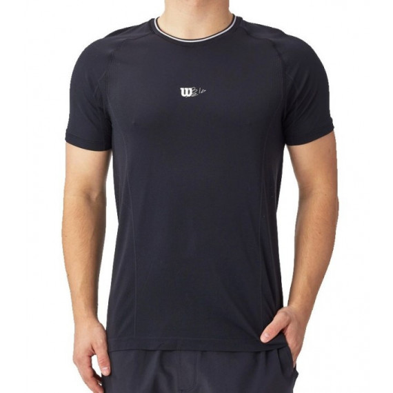 Camiseta Wilson Series Seamless Crew 2.0 Black  WILSON PADEL