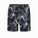 Pantalones Bañador ANERKJENDT Aklt Shark Aop Dark Navy