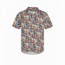 Camisas Camisa ANERKJENDT Manga Corta Akleo Poplin Golden Yellow