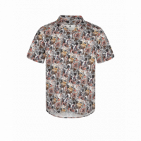 Camisas Camisa ANERKJENDT Manga Corta Akleo Poplin Golden Yellow