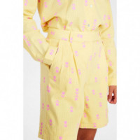 Pantalones Shorts NÜMPH Nucara Lemon Drop