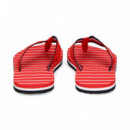 Flip Flop Listas Rojo  TOMMY HILFIGER
