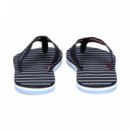 Flip Flop Listas Azul  TOMMY HILFIGER