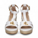 Sandalia Gilda Cuna Blanco  POLO RALPH LAUREN