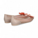 Bailarina Ganchillo Beige Salmon  RAS