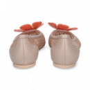 Bailarina Ganchillo Beige Salmon  RAS
