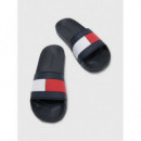 Chanclas de Estilo Pala con Logo de TOMMY HILFIGER