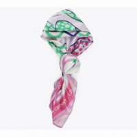 Pañuelo Estampado Dos Leopardos Topos Mujer LOLA CASADEMUNT
