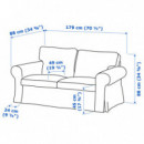 Ektorp Armazon Sofa 2 Plazas  IKEA