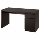 Malm Escritorio 140X65 Negro-marron  IKEA