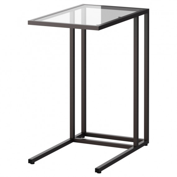 Vittsjo Soporte para Portatil 35X65 Negro-marron/vidrio Transparente  IKEA