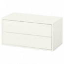 Eket ARMARIO/2 Cajones 70X35X35 Blanco  IKEA